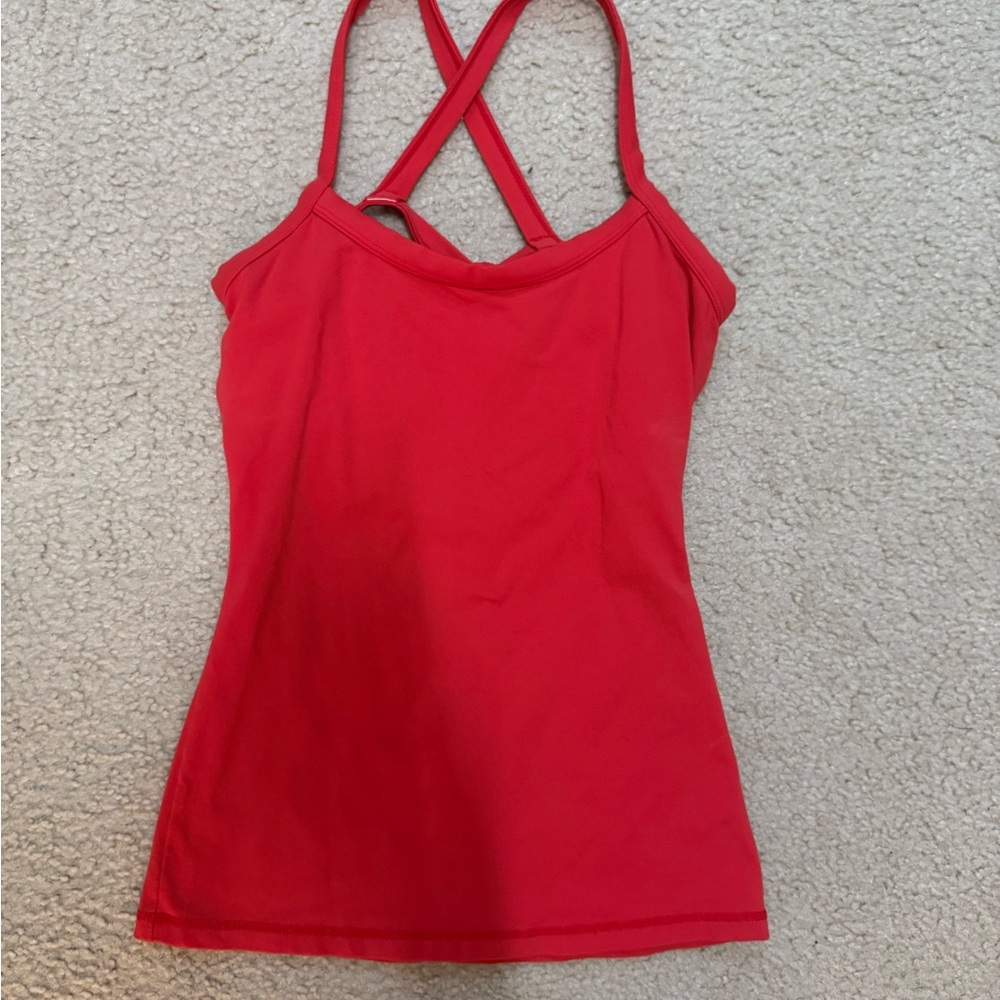 Red Women's Strappy Top